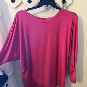 Plus size dolman top hot pink 3xl
